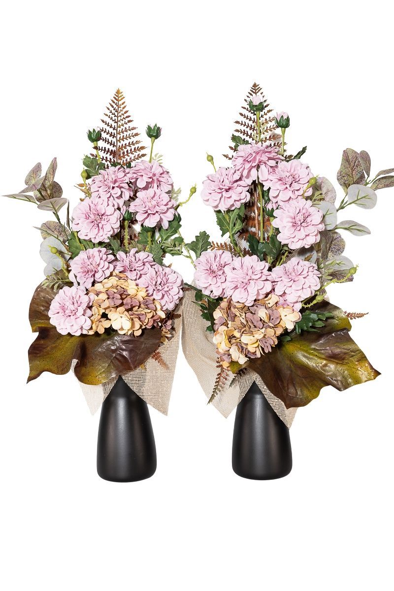 Cálido ramo de cementerio en tonos otoñales