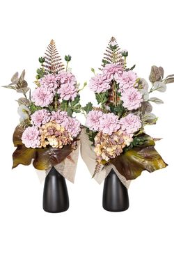 Cálido ramo de cementerio en tonos otoñales