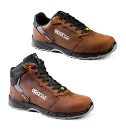 Calzado de piel Pull-Up S3S marrón - Linia TARGA