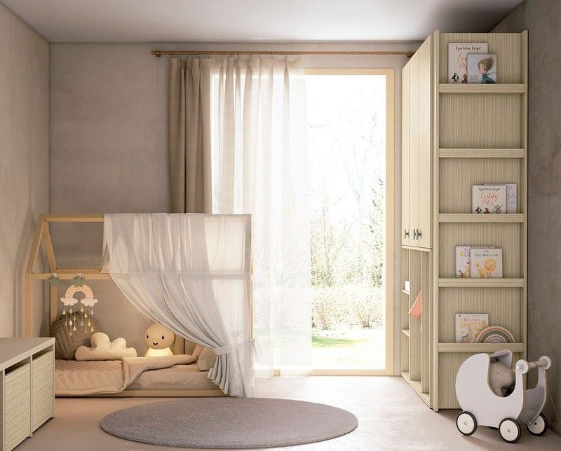 Cama casita Montessori de Ros 140x70