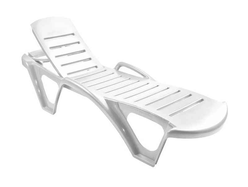 Cama tumbona resina blanca de SP garden monoblock