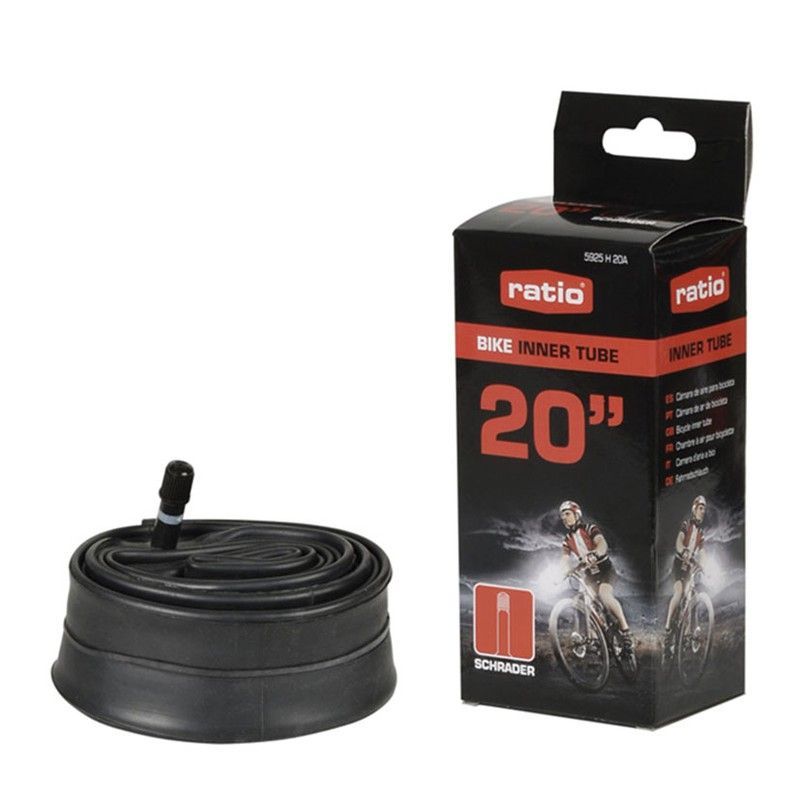 Cámara aire para bicicletas RATIO. Camara Aire 20"X1.75/2.125 Valv.Schrader