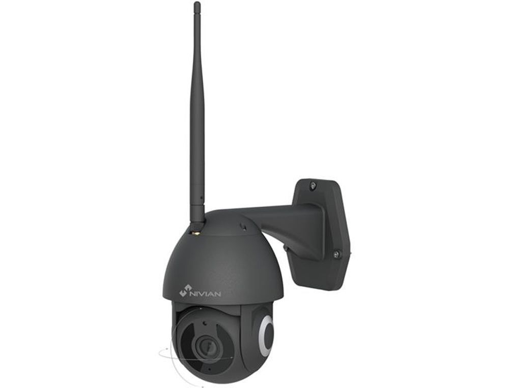 Camara de vigilancia nivian rotativa 2k color negro