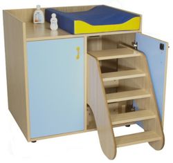 Cambiador escalera, 2 puertas