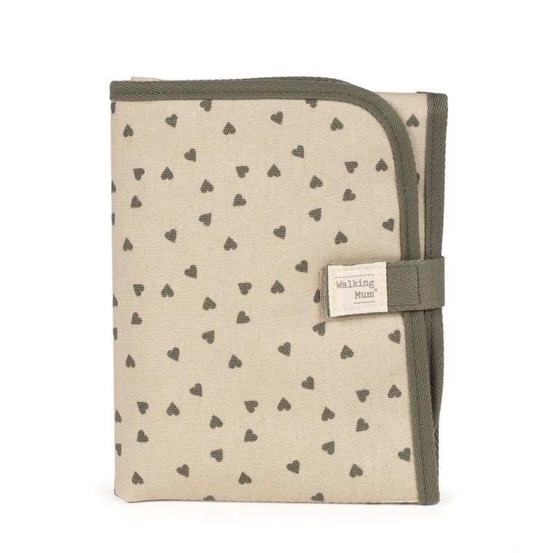 Cambiador Walking Mum Corazones Poppy Musgo