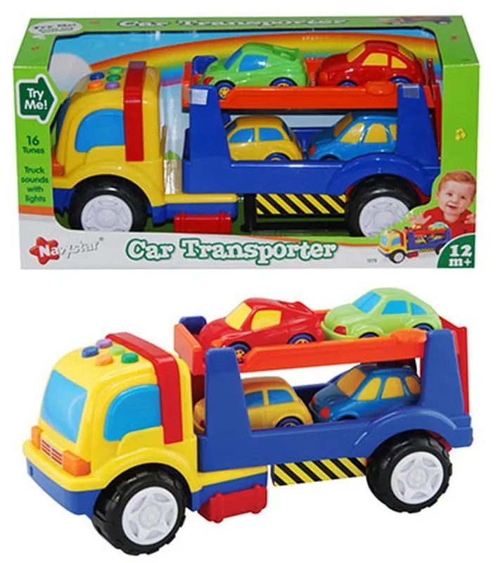 Camión Transporte Cuatro Coches