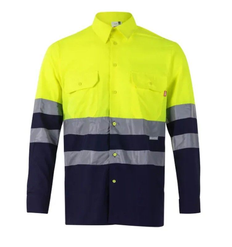 Camisa AV manga larga bicolor