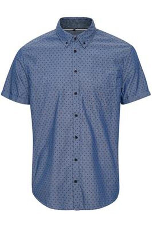 Camisa con estampado geométrico Blend Of America Coronet Blue
