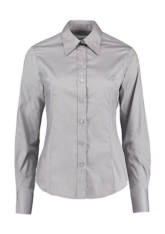 Camisa corporativa Oxford manga larga mujer