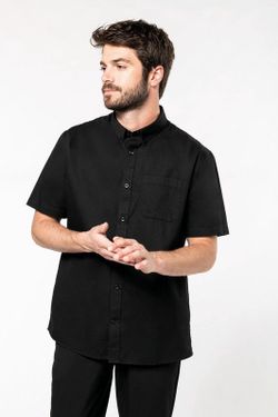 Camisa de algodón Ariana de manga corta para hombre