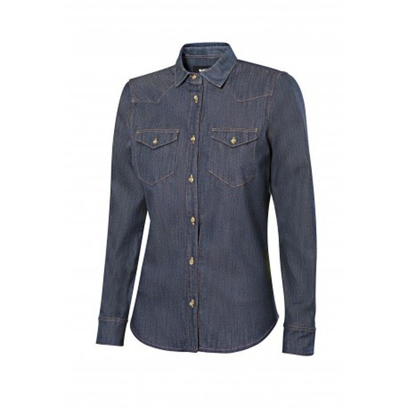 Camisa Denim Stretch Manga Larga Mujer  Referencia 405007s.