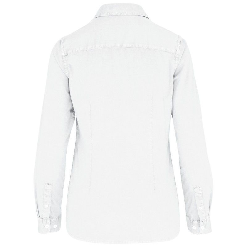 Camisa ecorresponsable efecto lavado mujer
