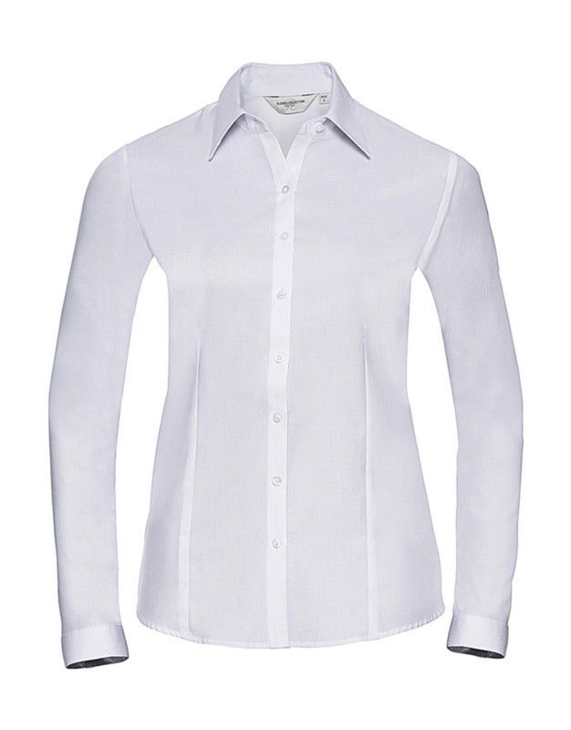 Camisa en espiguilla manga larga mujer