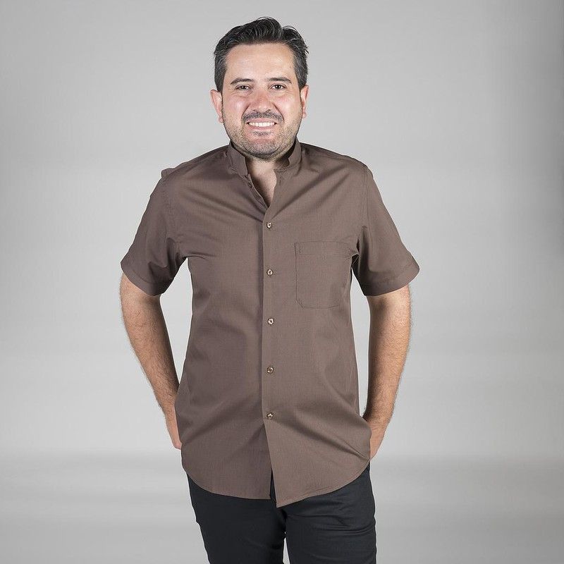 Camisa hombre cuello mao colores