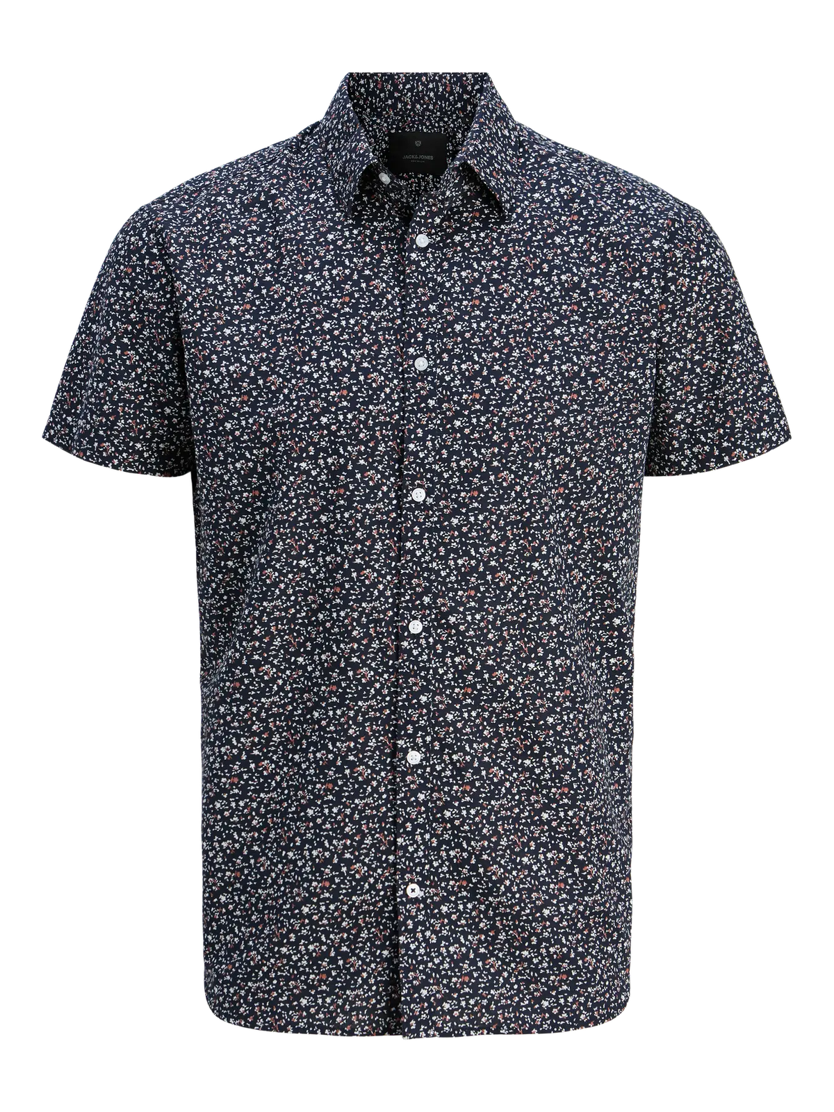 Camisa m/c con estampado floral pequeño Jack & Jones Night Sky