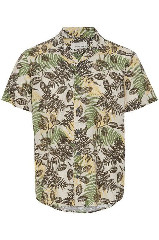 Camisa m/c con estampado hojas Blend Of America Forest Night