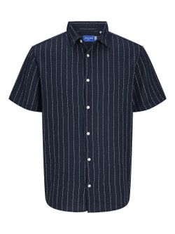 Camisa m/c con rayas finas discontinuas Jack & Jones Sky Captain