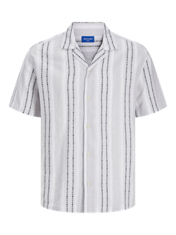 Camisa m/c resort cenefas Jack & Jones Cloud Dancer