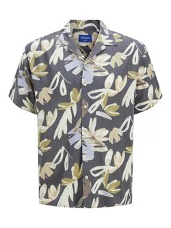 Camisa m/c viscosa con estampado floral Jack & Jones Iron Gate