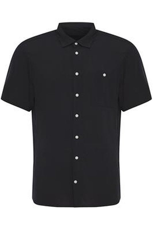 Camisa m/c viscosa lisa Blend Of America Black