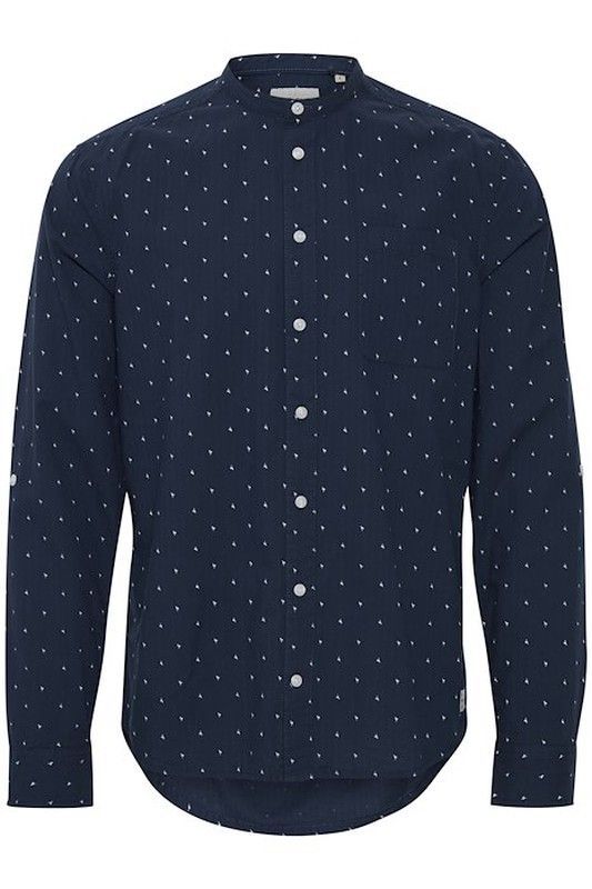 Camisa m/l con cuello mao flamencos Blend Of America Blue