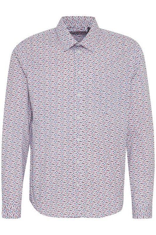 Camisa m/l con microestampado Blend Of America Snow White