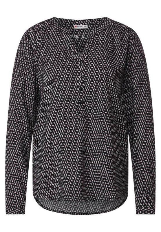 Camisa m/l con muestra geométrica Street One Black