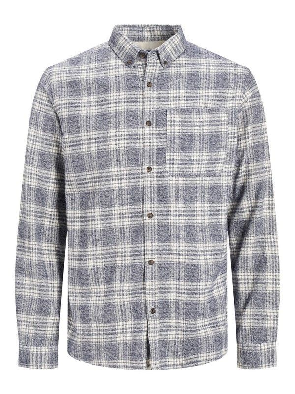 Camisa m/l de cuadros grandes Jack & Jones Cloud Dancer