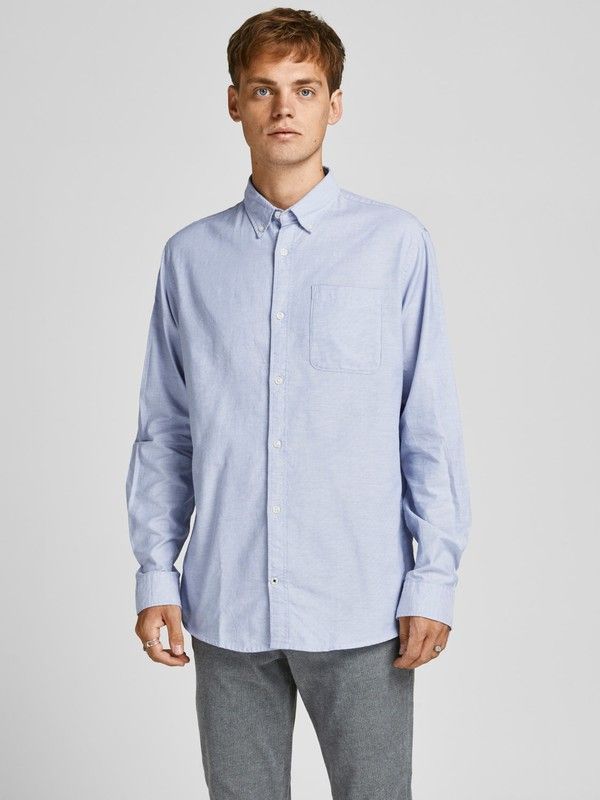 Camisa m/l oxford Jack & Jones Cashmere Blue