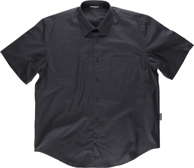 Camisa manga corta con un bolso de pecho Negro