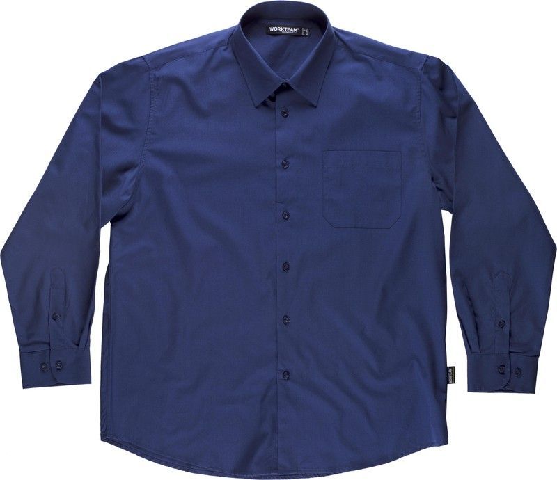 Camisa manga larga con un bolso de pecho Marino