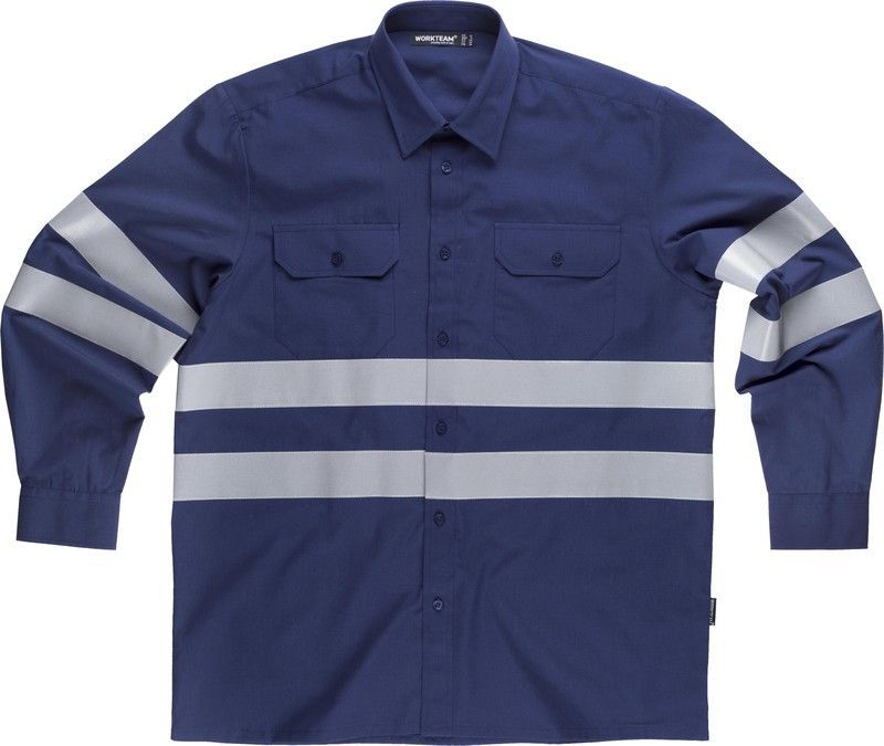 Camisa manga larga reflectantes Marino