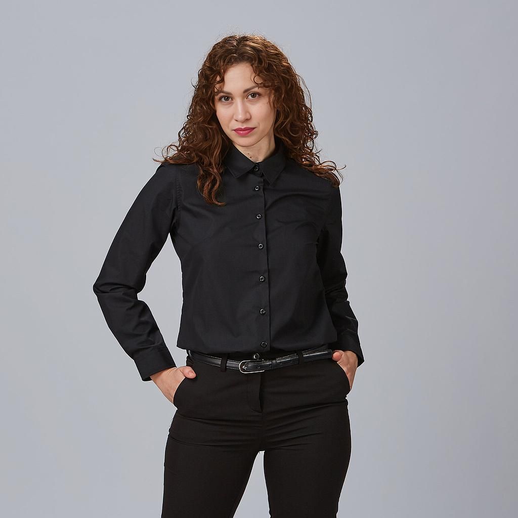 Camisa Mujer M/L Elastan "Red Line"