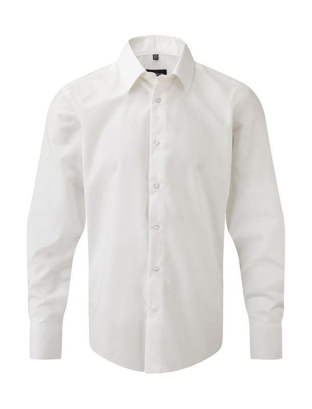 Camisa Oxford de manga larga hombre