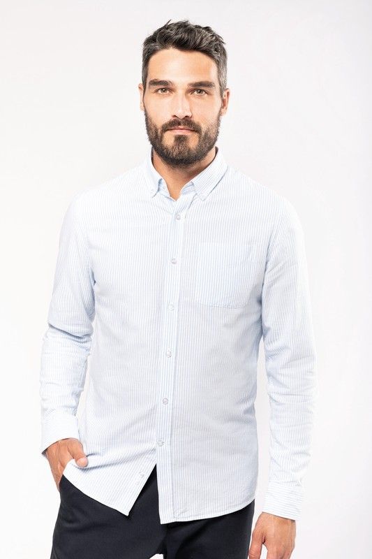 CAMISA OXFORD LAVADA MANGA LARGA