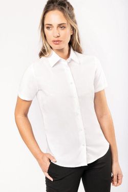 CAMISA OXFORD MANGA CORTA MUJER