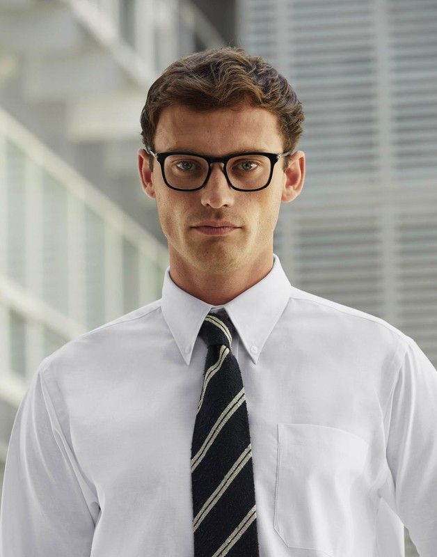 Camisa Oxford manga larga hombre