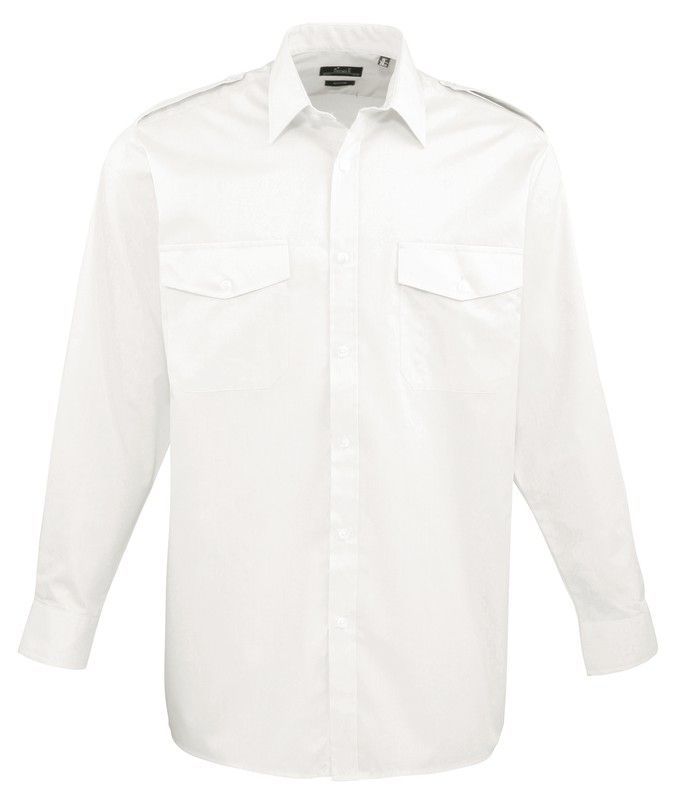 Camisa Piloto Manga Larga Hombre