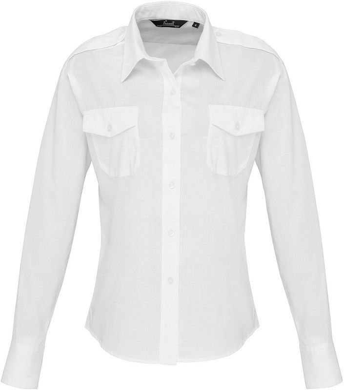 Camisa Piloto Manga Larga Mujer