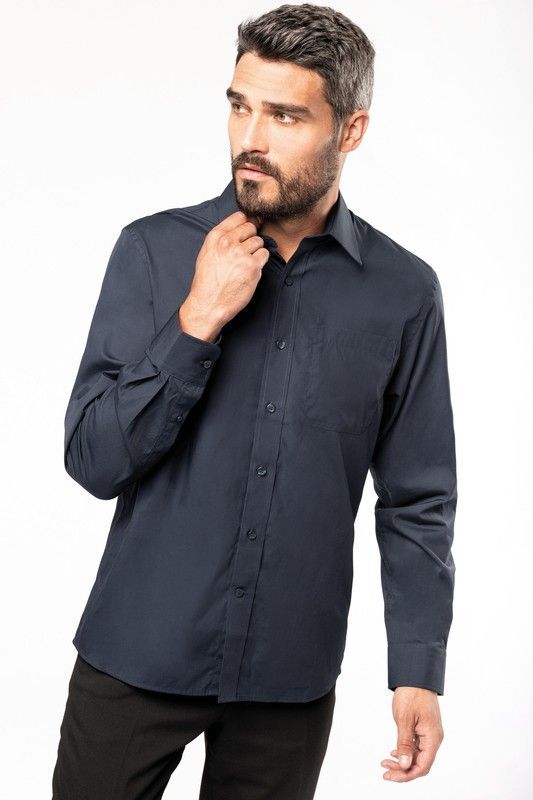 CAMISA POPELINA MANGA LARGA HOMBRE