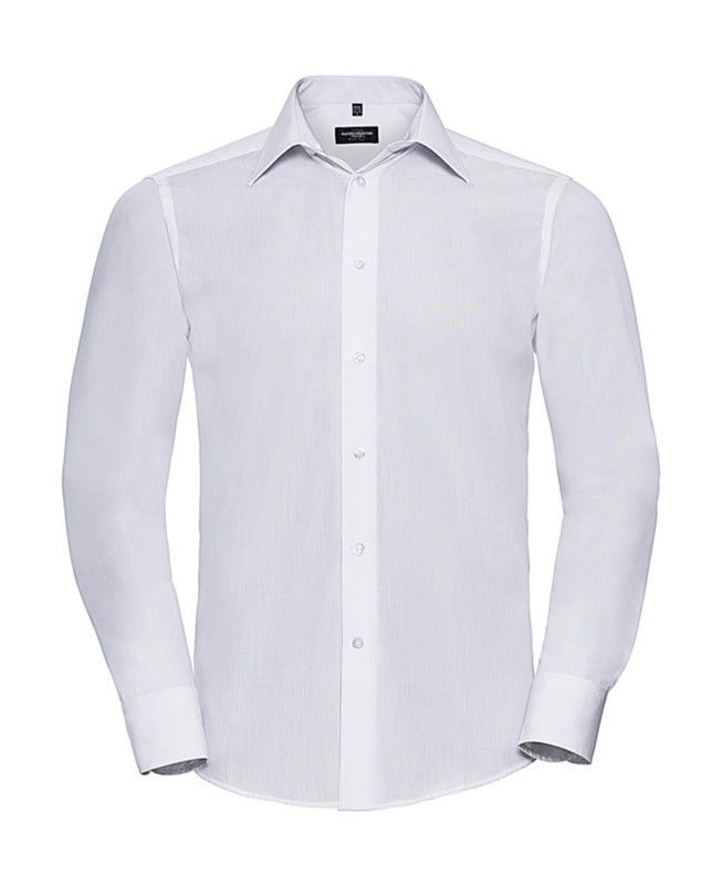 Camisa Popelina manga larga hombre