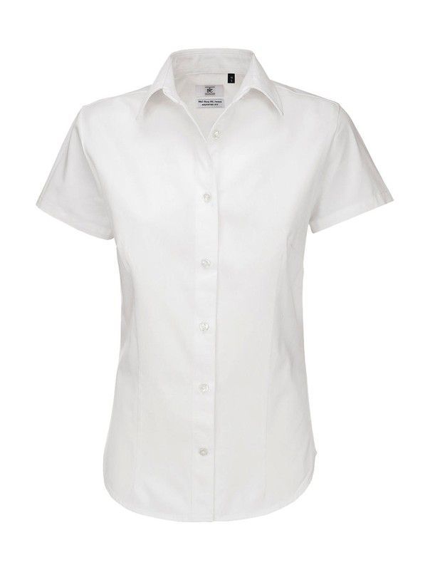 Camisa sarga Sharp manga corta mujer