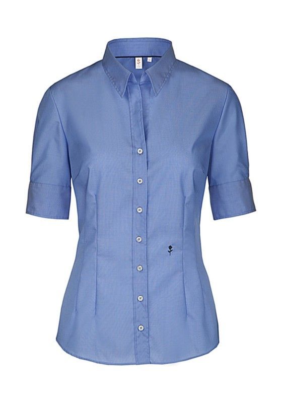 Camisa Slim Fit manga corta mujer