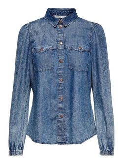 Camisa tejana entallada Only Medium Blue