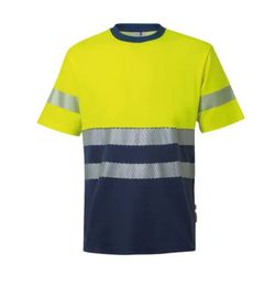 Camiseta algodón bicolor manga corta CS