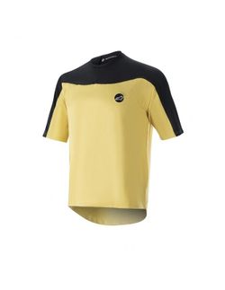 👕✨ Camiseta Alpinestars Drop Meta Manga Corta Oro ✨ | Maillot MTB Ligero y Transpirable para Ciclismo