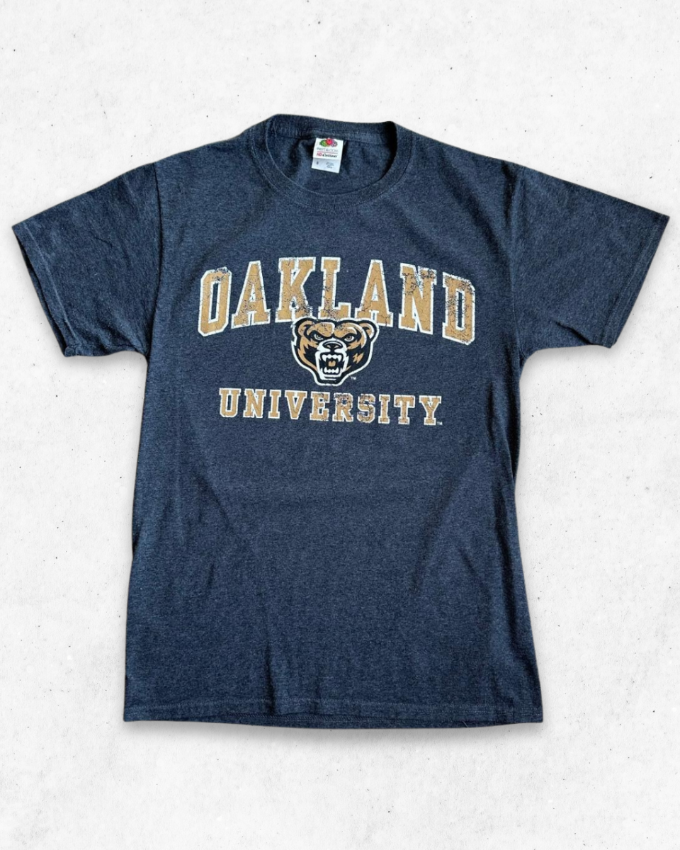 Camiseta American Vintage Oakland University Gris S