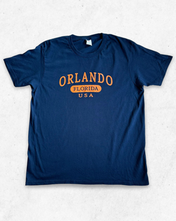 Camiseta American Vintage Orlando Florida Azul Marino XL