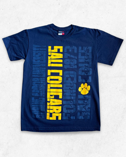 Camiseta American Vintage Spring Arbor University Azul Marino S