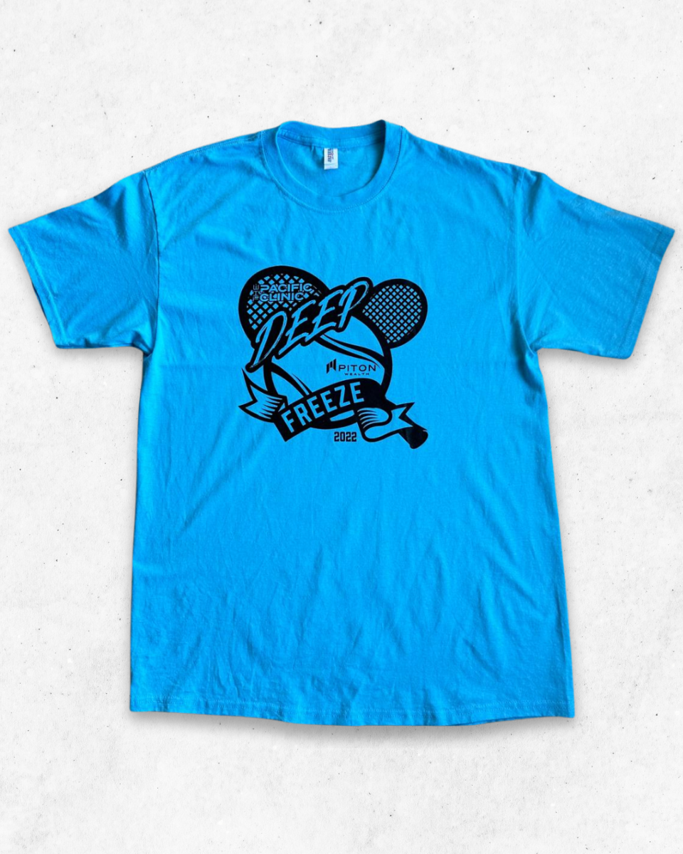 Camiseta American Vintage Tennis Deep Freeze Azul Claro L
